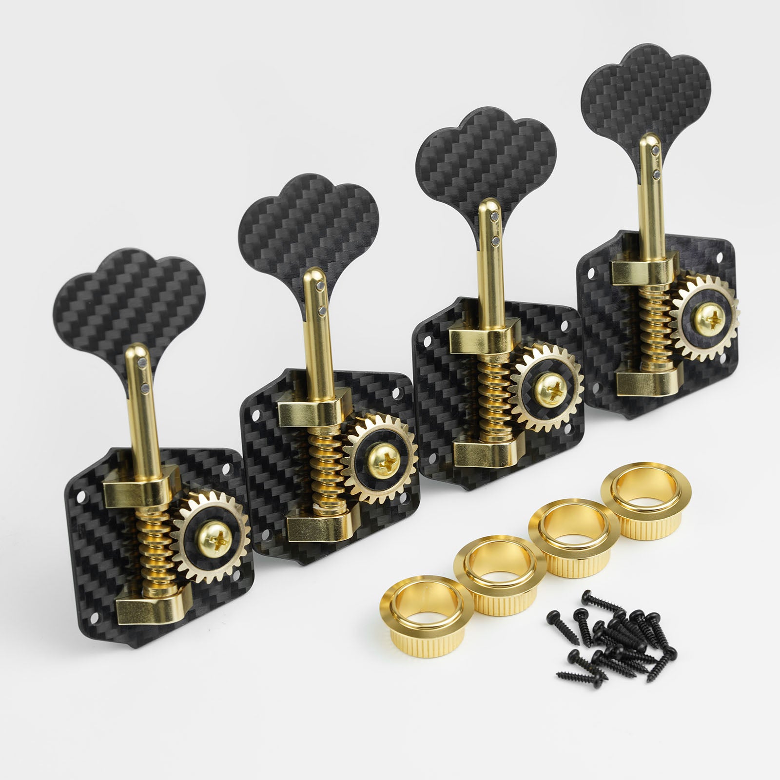 Guyker GB530T Open Gear Bass Tuning Machines 1:28 Ratio Carbon Fiber product photo from Guyker